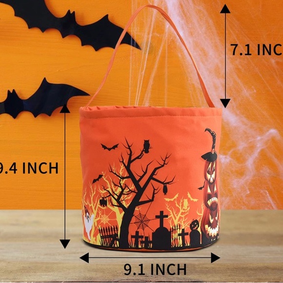 Halloween LED Trick or Treat Candy Bag - Picture 4 of 5